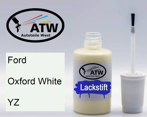 Ford, Oxford White, YZ: 20ml Lackstift, von ATW Autoteile West.